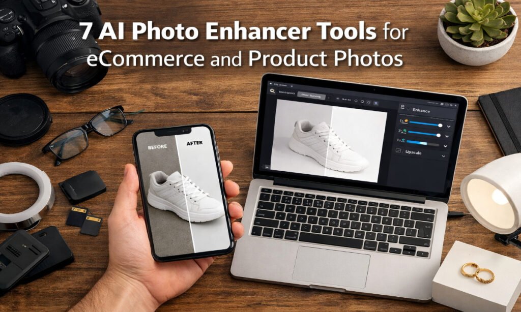 7 AI Photo Enhancer Tools for eCommerce and Product Photos