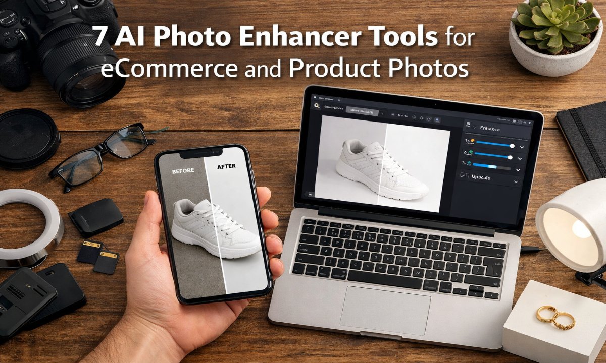 7 AI Photo Enhancer Tools for eCommerce and Product Photos